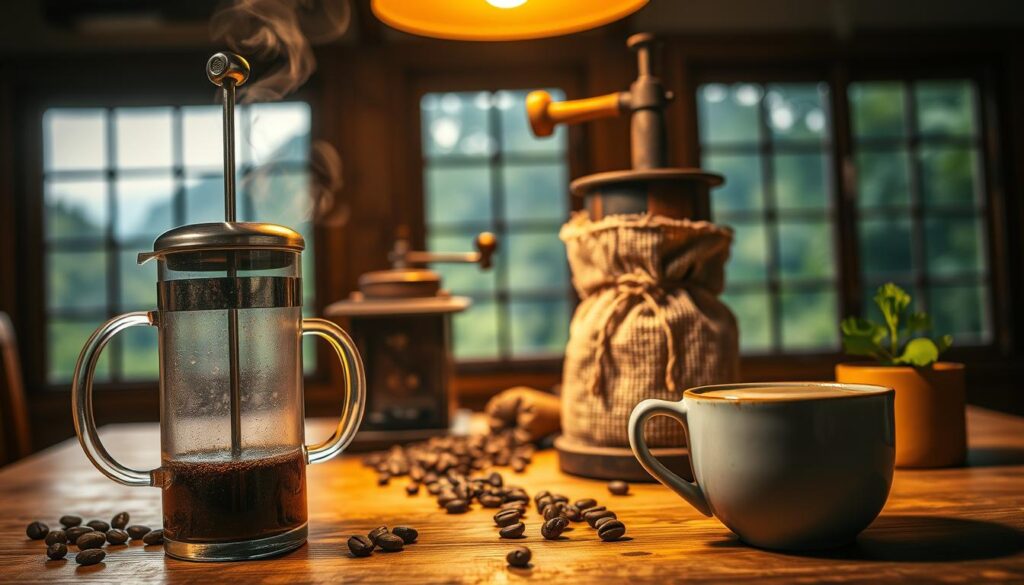 Colombian coffee brewing