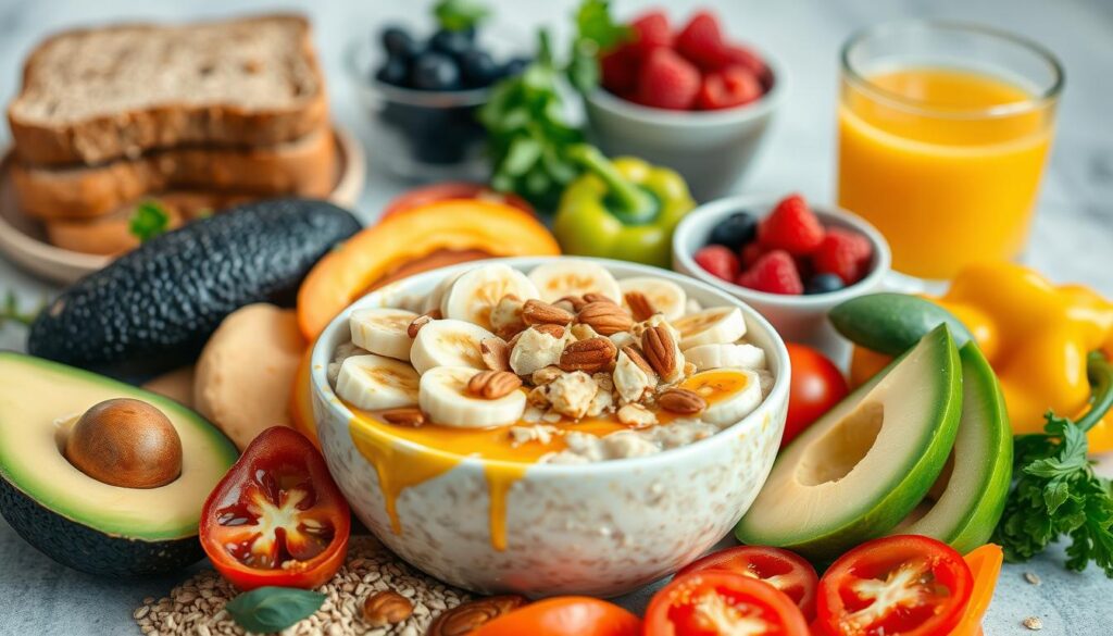 Balanced vegan breakfast
