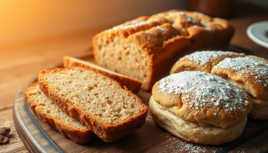 banana bread and scones