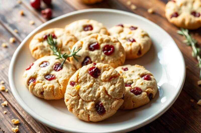 Cranberry Orange Shortbread Cookies Recipe - Easy to Make!