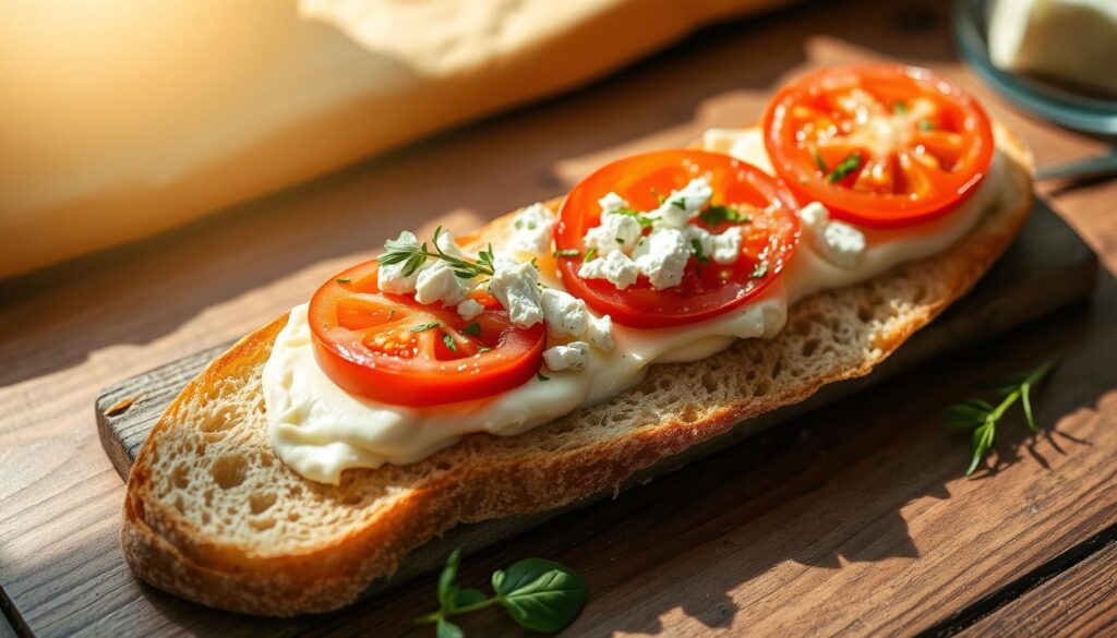 French breakfast tartine