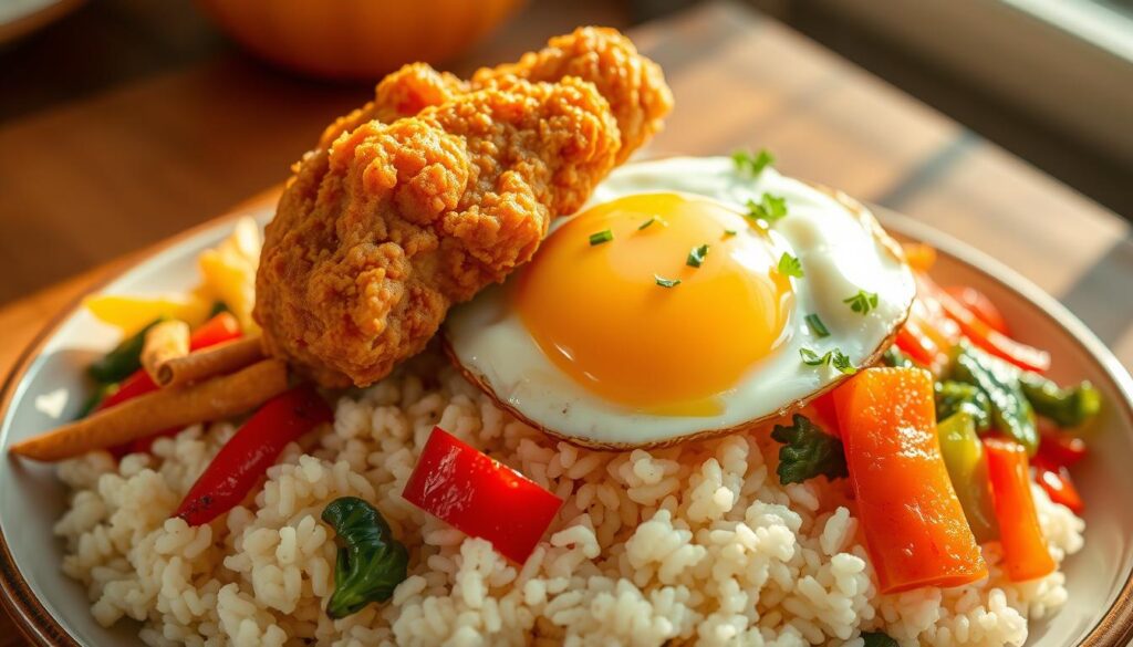 Fried Chicken Breakfast Bowls