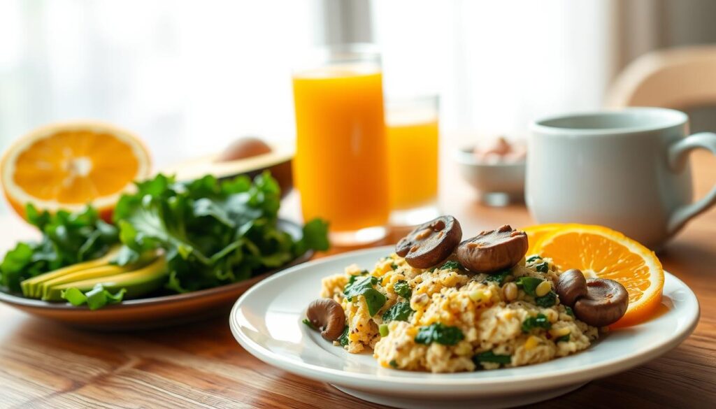 low-carb vegetarian breakfast