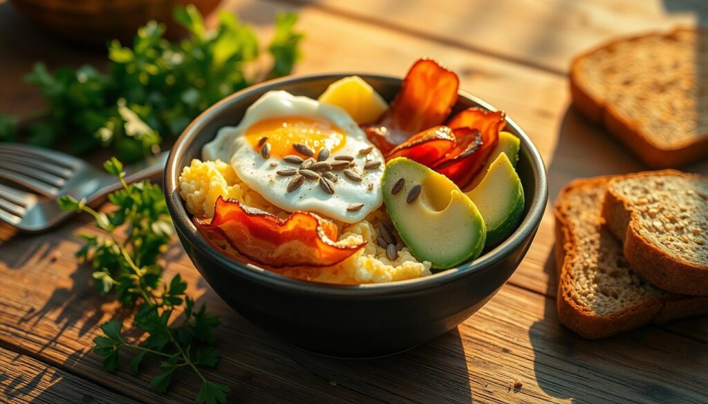 nutritional benefits of bacon breakfast bowls