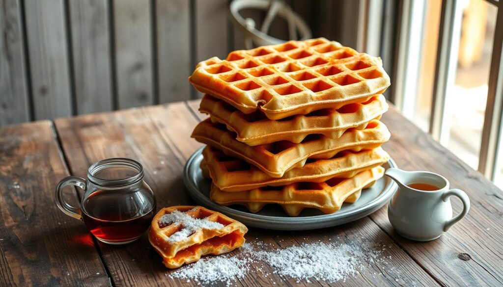 sourdough discard waffles